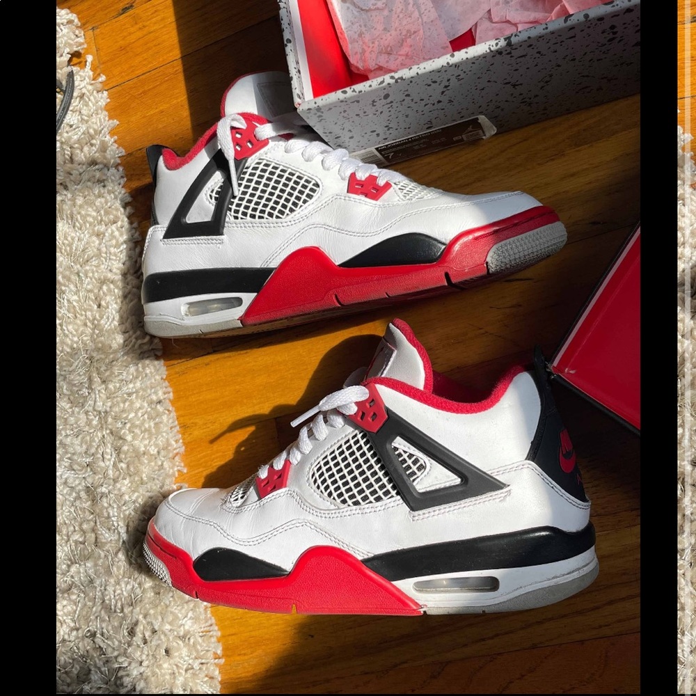 Fire Red Jordan 4s